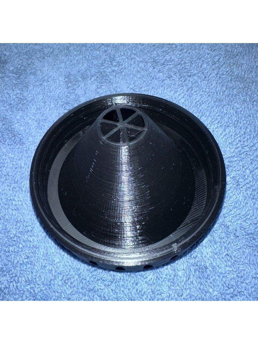 3D Printed Fruit Fly Mason Jar Lid Trap Black - Lid ONLY